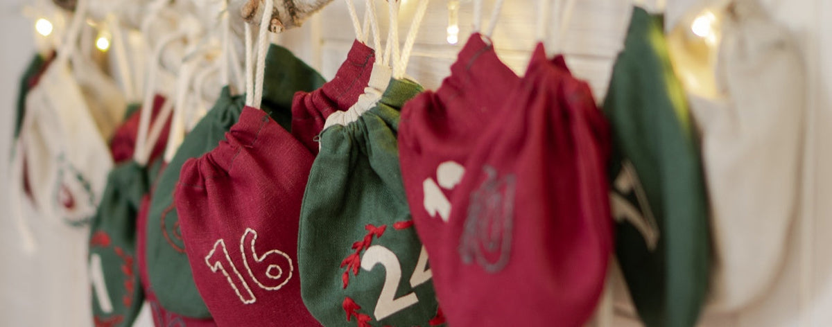 Adventskalender nähen und besticken