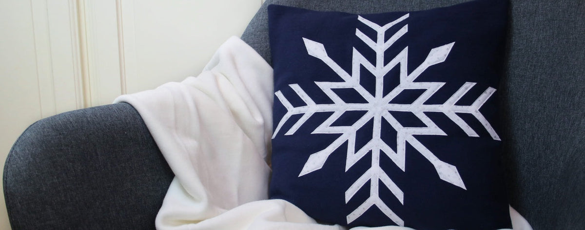 Schneeflockenkissen