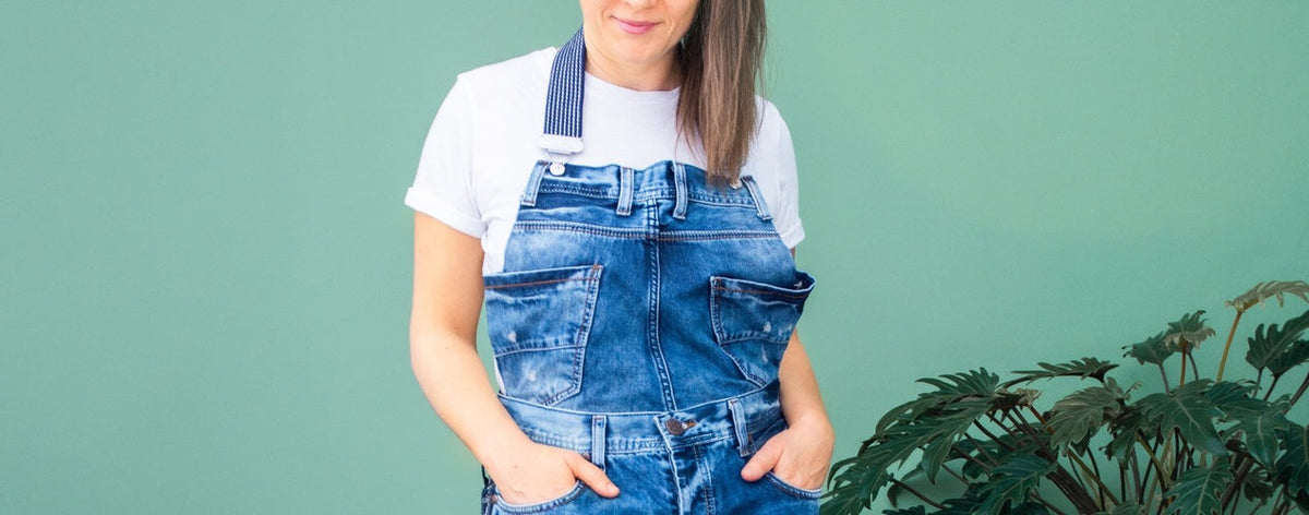 Näh-Anleitung Grillschürze aus alten Jeans nähen