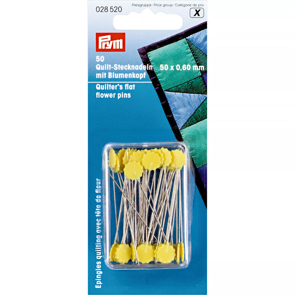Flower head pins for quilting