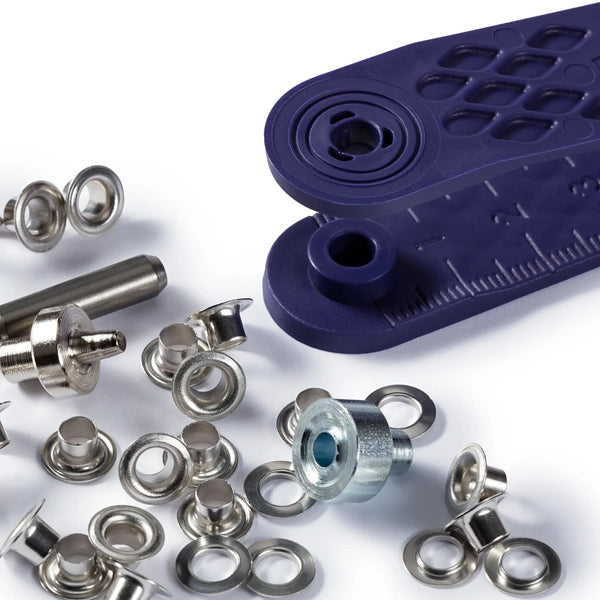 542409|Ösen und Scheiben, 4,0mm, brüniert, brüniert