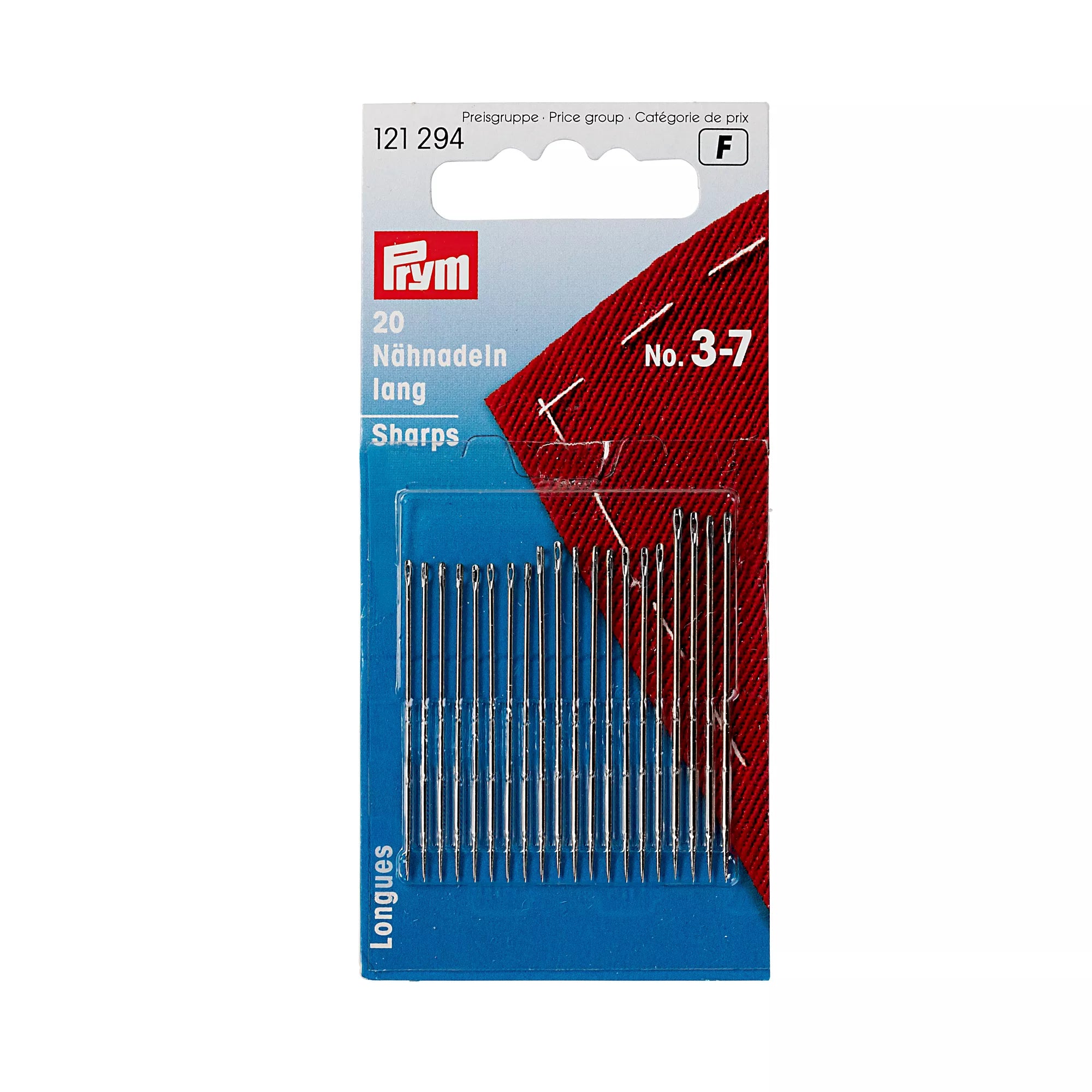 Sewing needles long or half-long