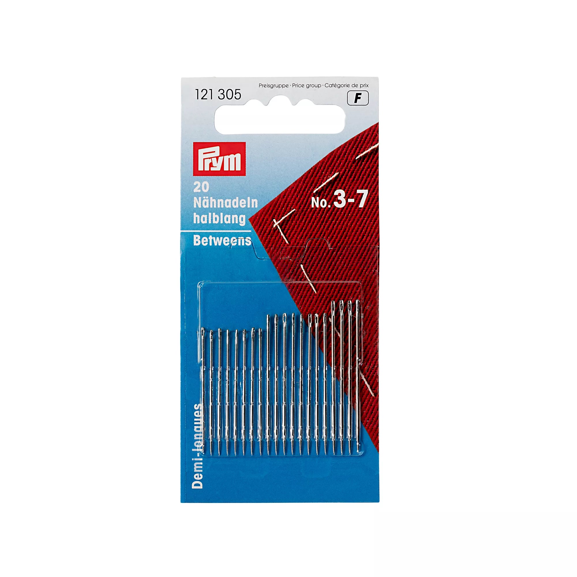 Sewing needles long or half-long