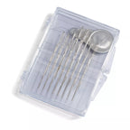 Knitting needle set with and without points + threader