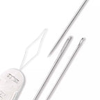 Sewing and darning needles with threader
