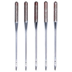 Sewing machine needles with flat shank, "Leather"