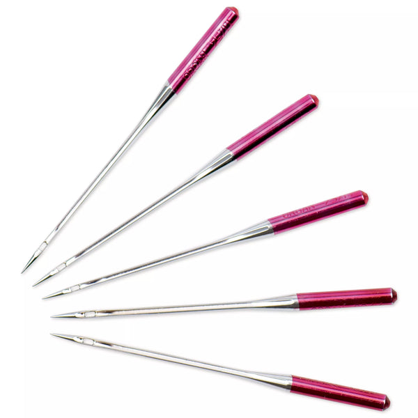Sewing machine needles with flat shank, "Embroidery"