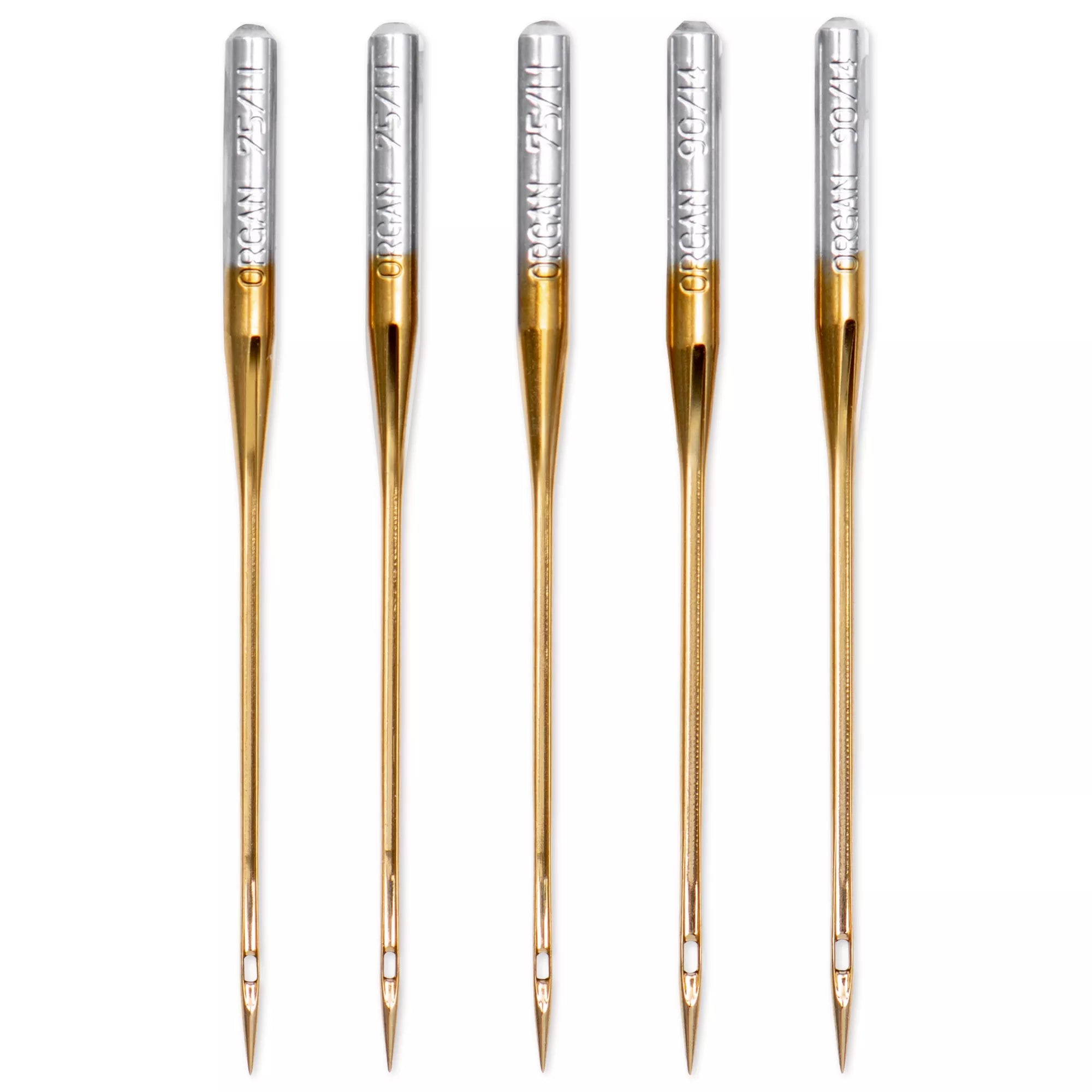 Special sewing machine needles with flat shank, "Embroidery"