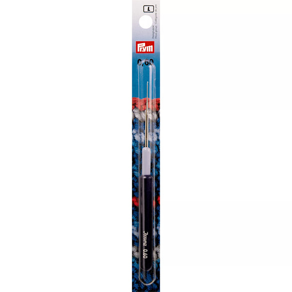 Yarn crochet hooks, IMRA, with plastic handle and protective cap