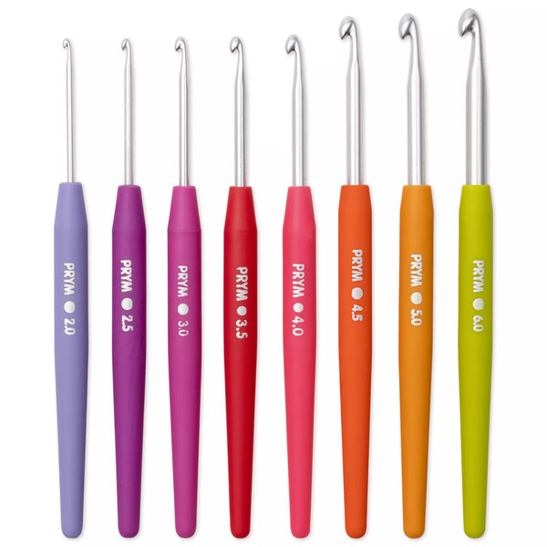 Crochet Hook Set, Soft Grip, 2-6mm