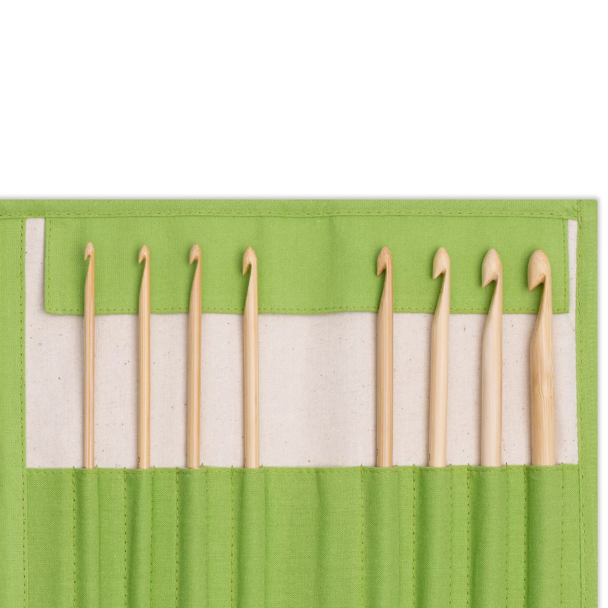 Wollhäkelnadel Set, Bambus, Prym 1530, 3,5-8,0 mm