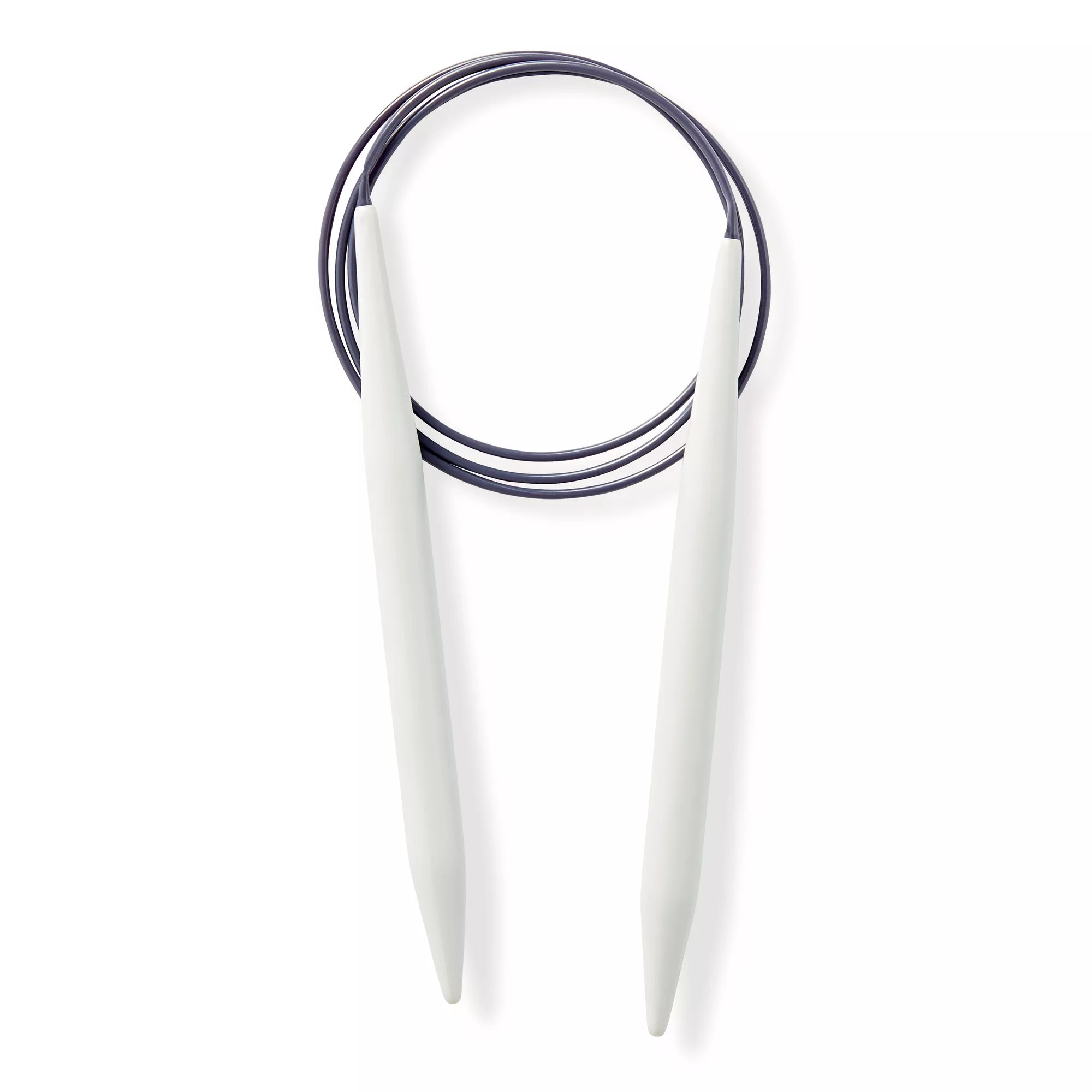 Circular knitting needles, pearl gray