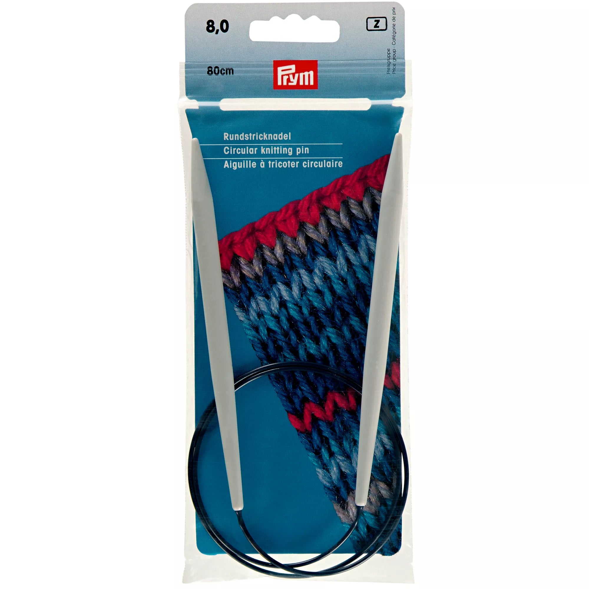 Circular knitting needles, pearl gray