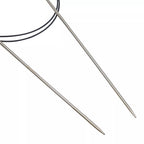 Circular knitting needles, silver