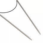 Circular knitting needles, silver