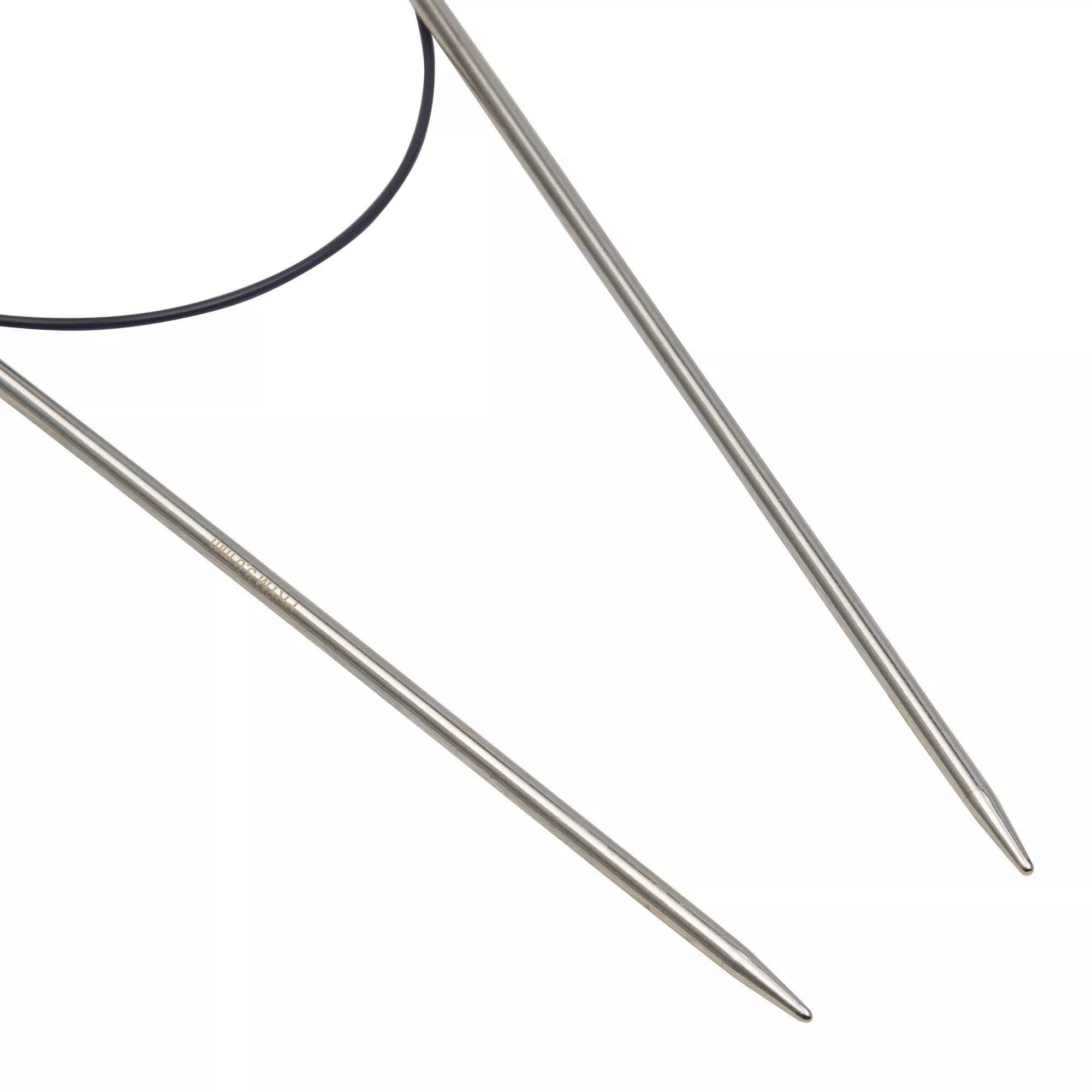 Circular knitting needles, silver