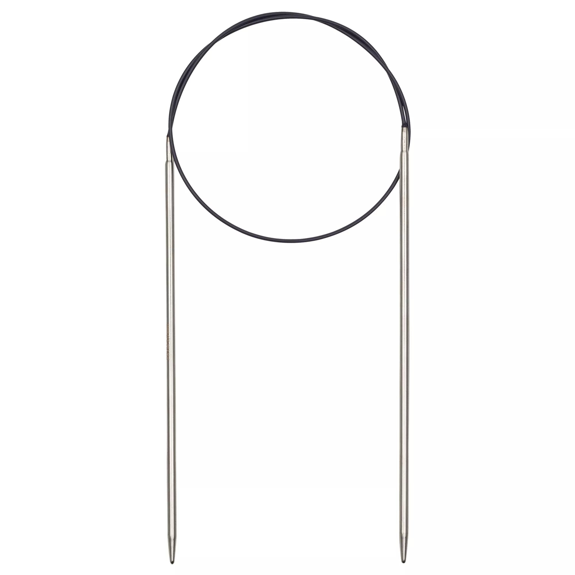 Circular knitting needles, silver
