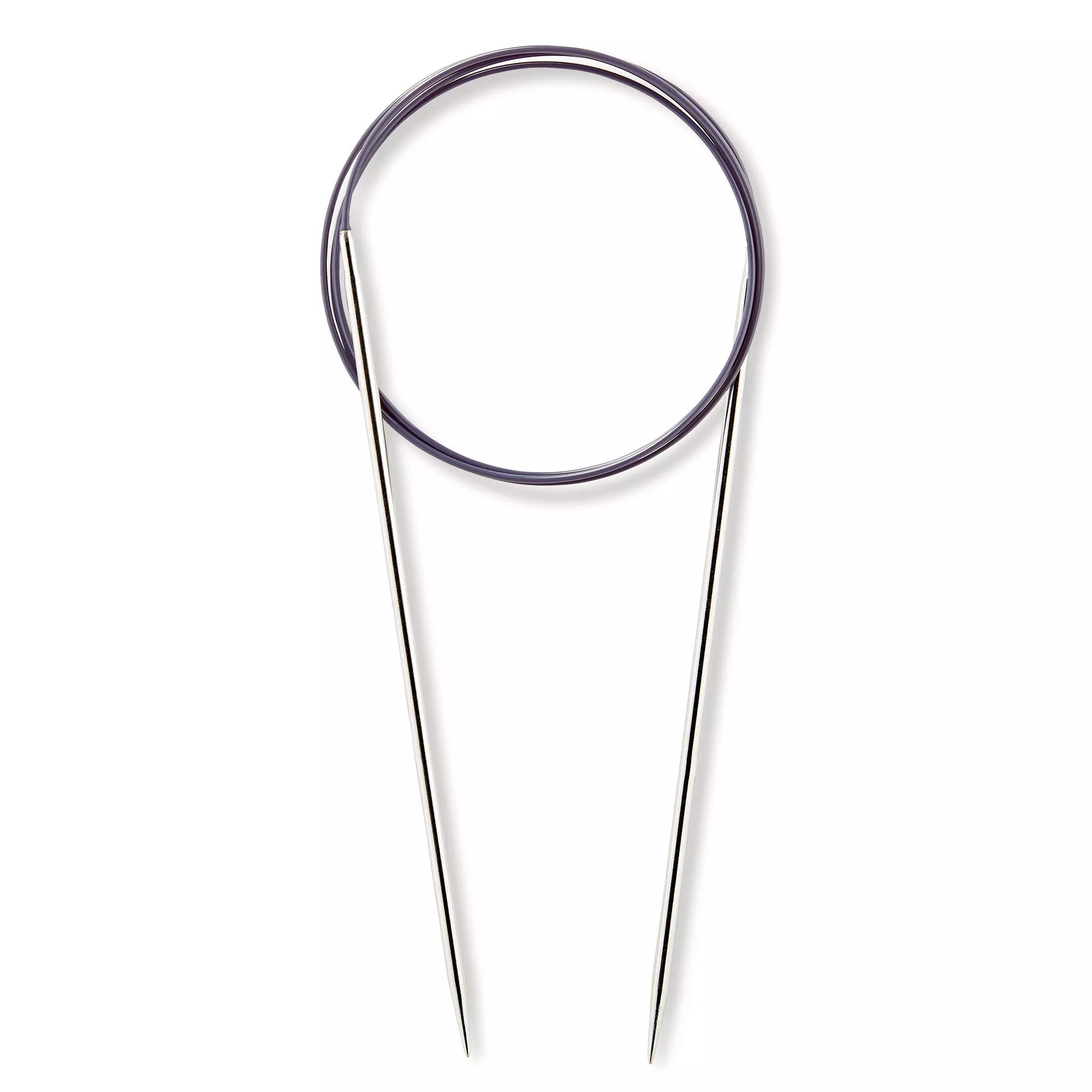 Circular knitting needles, silver