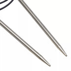 Circular knitting needles, silver