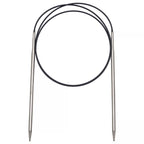 Circular knitting needles, silver