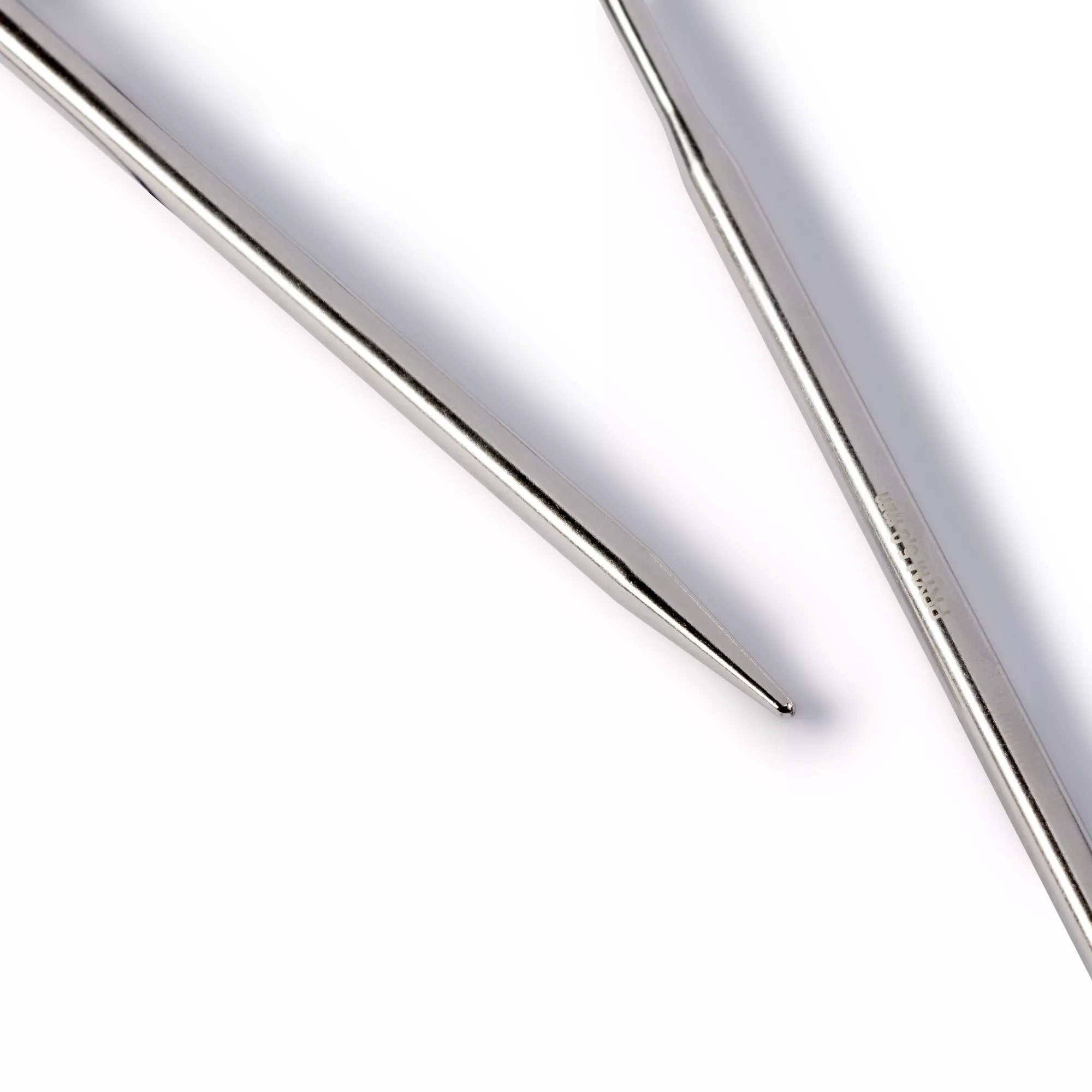 Circular knitting needles, silver