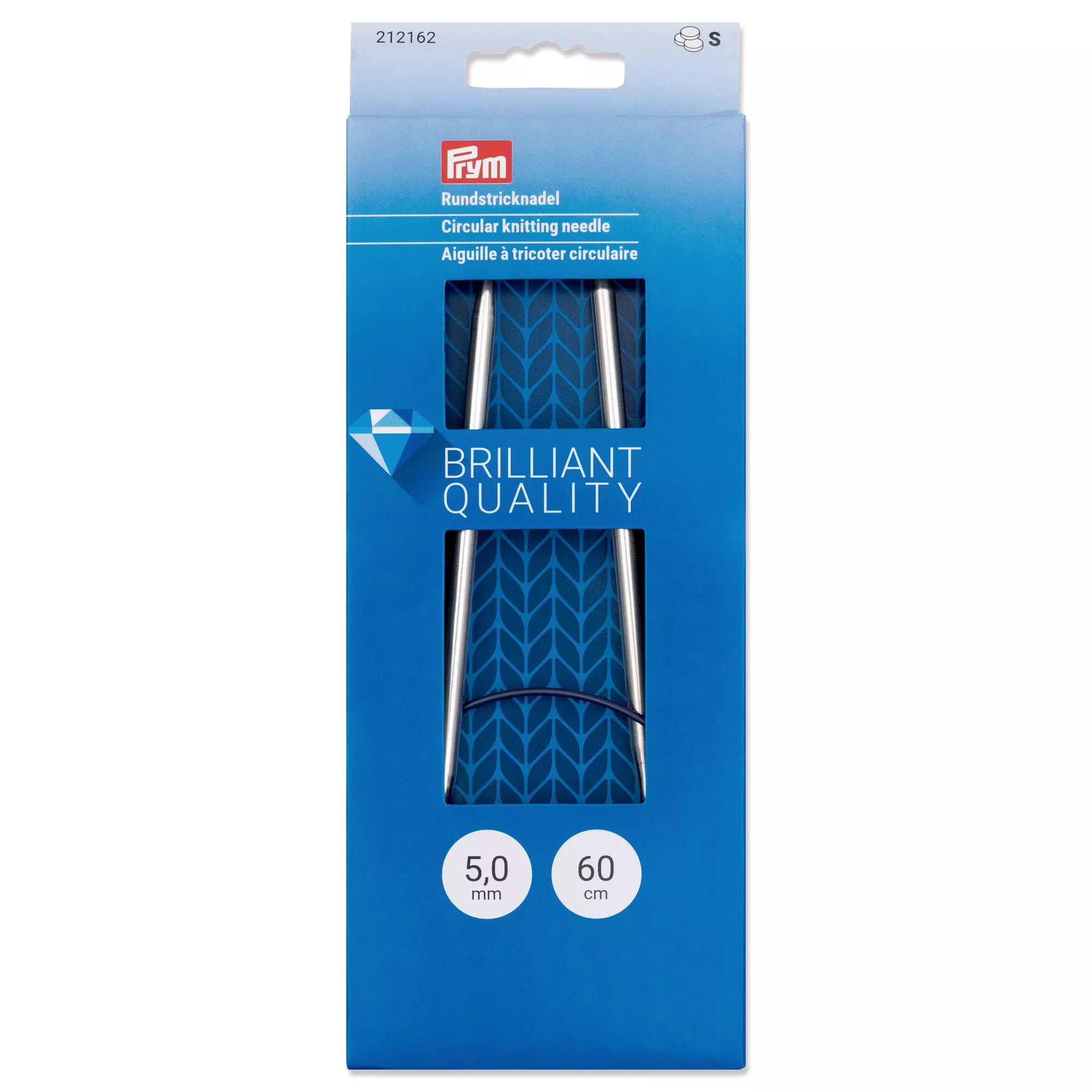 Circular knitting needles, silver