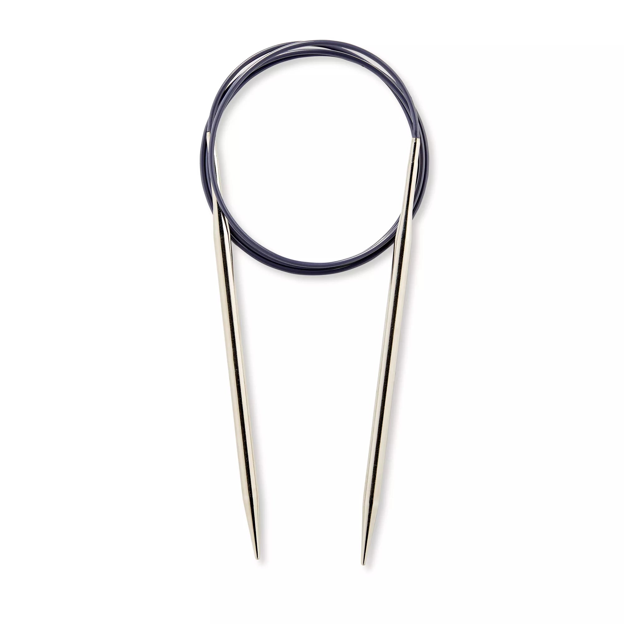 Circular knitting needles, silver