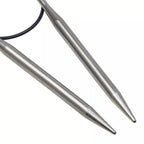 Circular knitting needles, silver