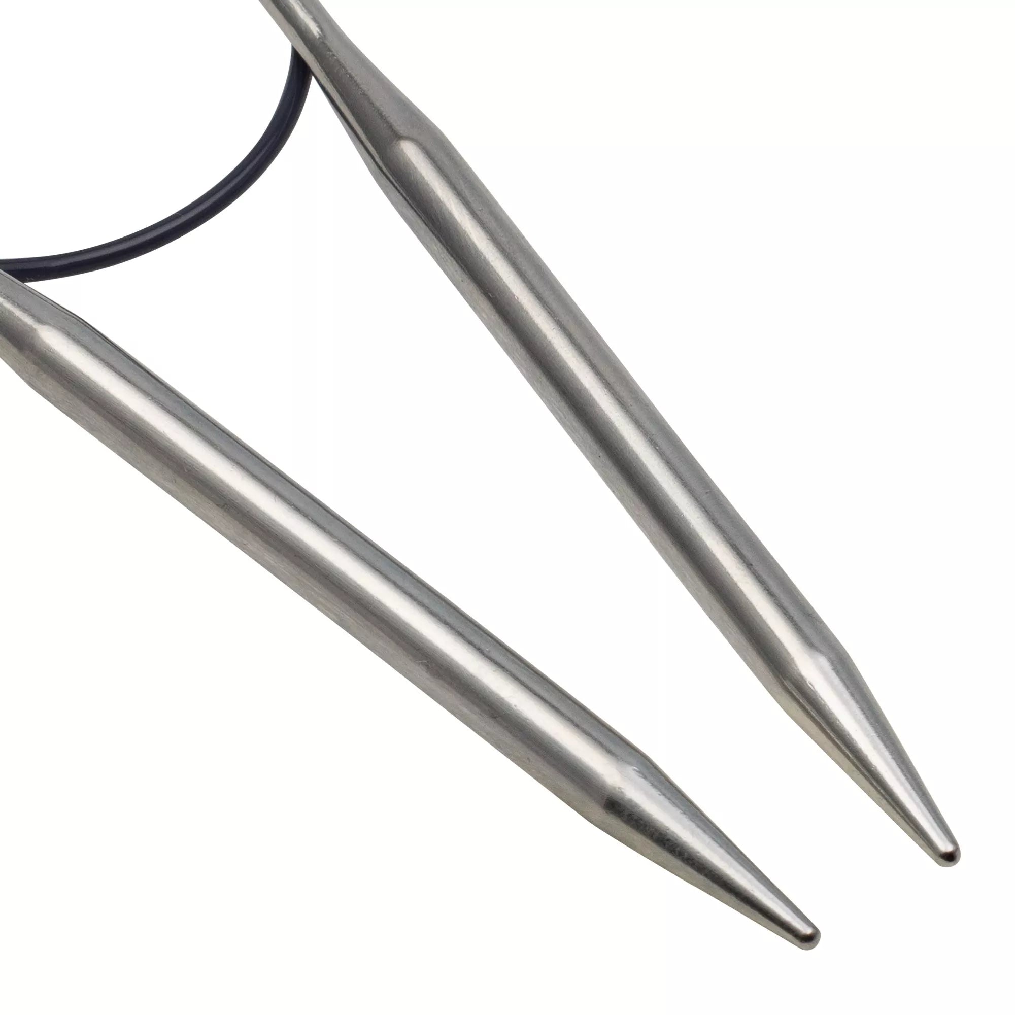 Circular knitting needles, silver