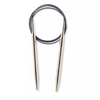 Circular knitting needles, silver