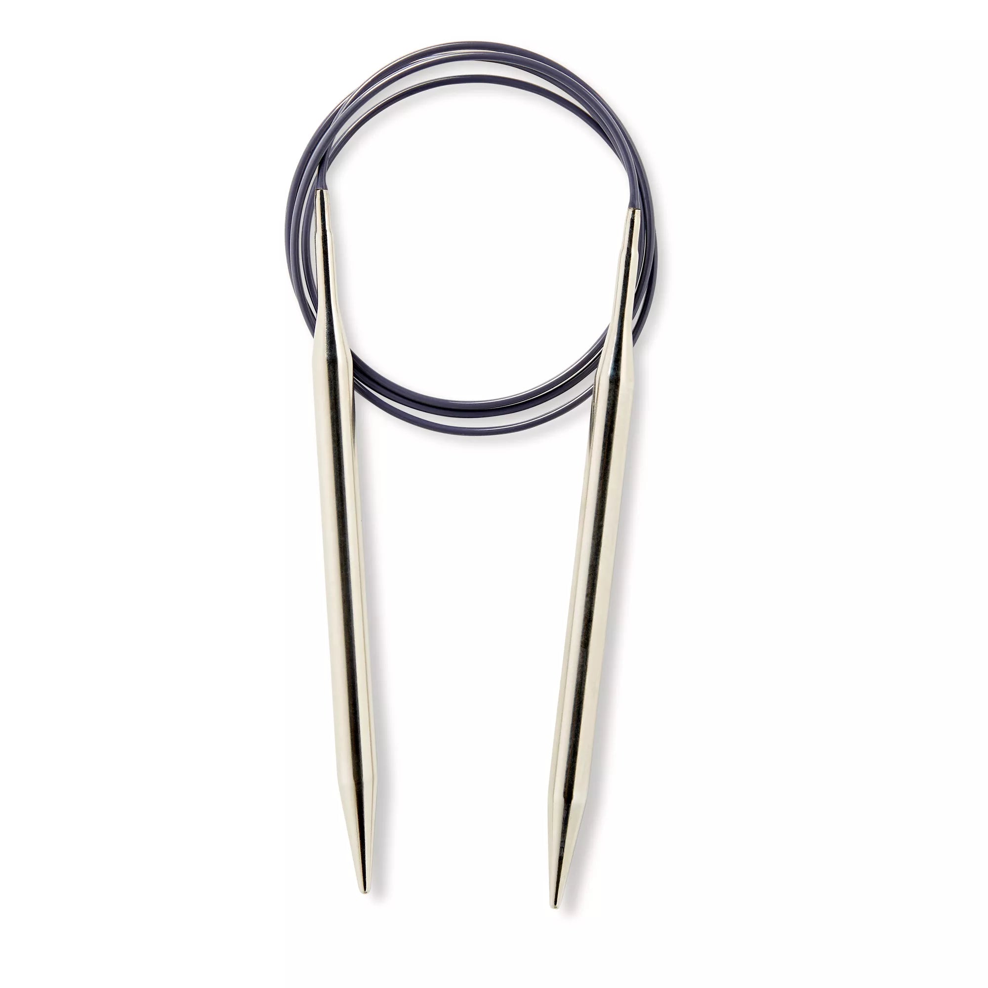 Circular knitting needles, silver