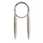 Circular knitting needles, silver