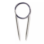 Circular knitting needles, silver