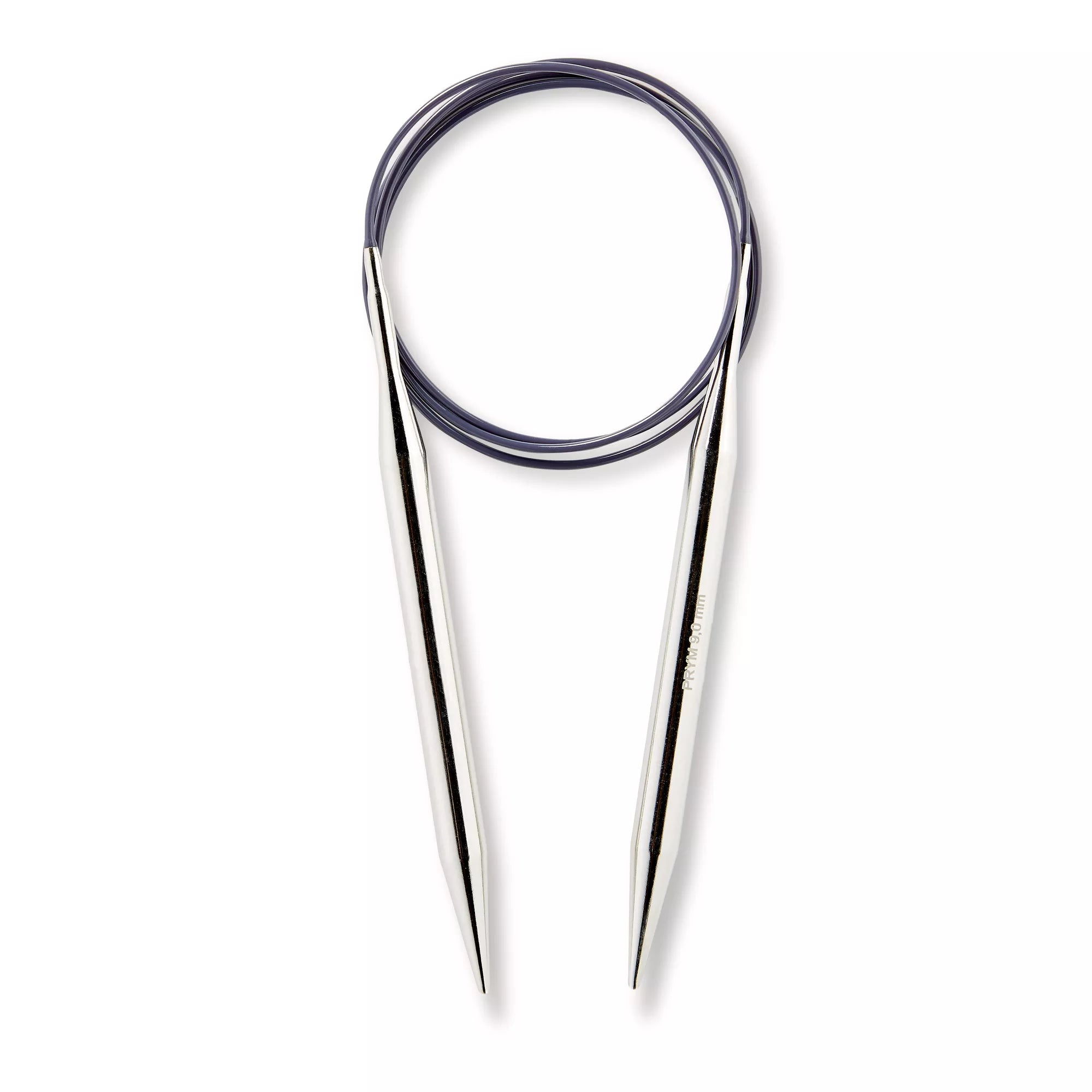 Circular knitting needles, silver