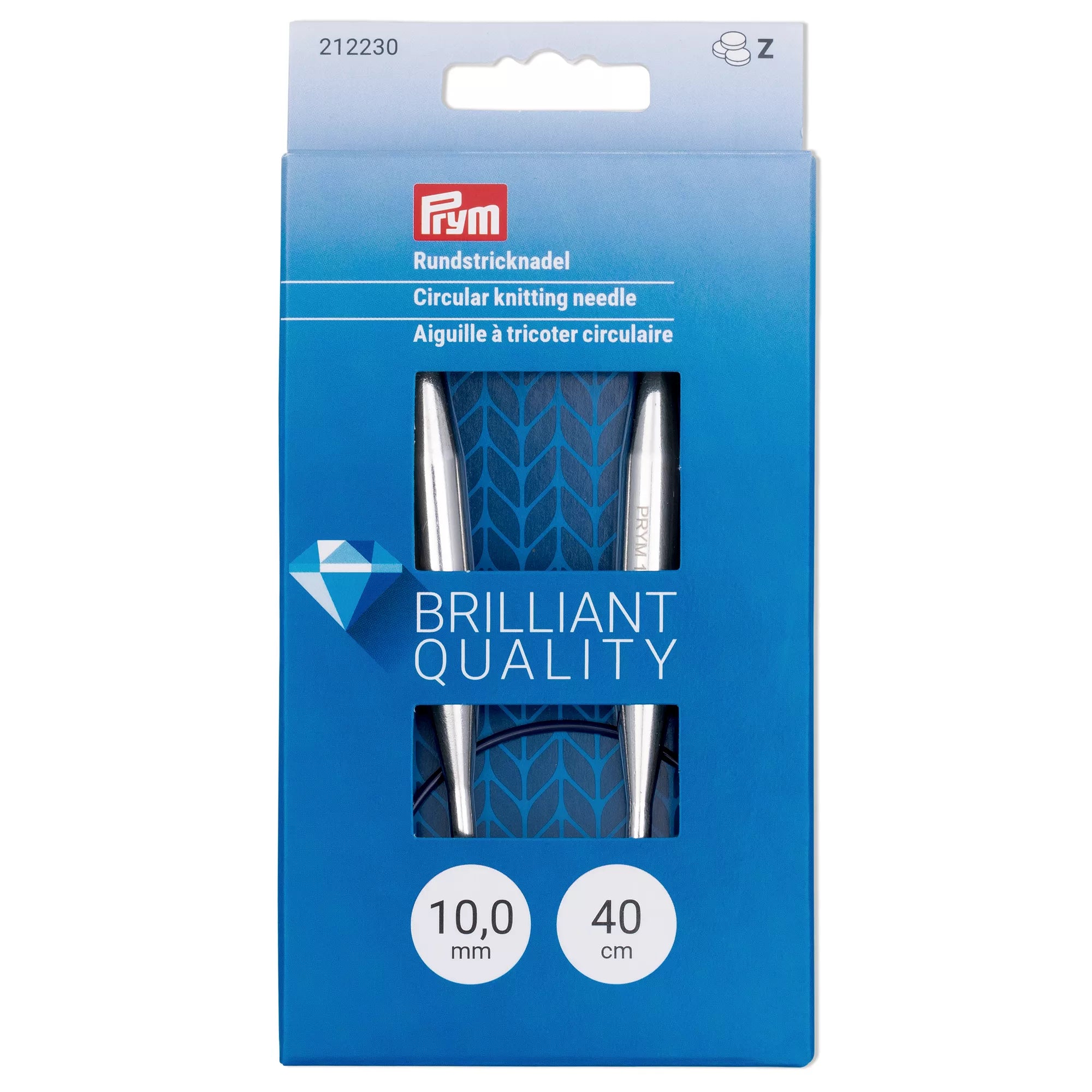 Circular knitting needles, silver
