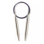 Circular knitting needles, silver