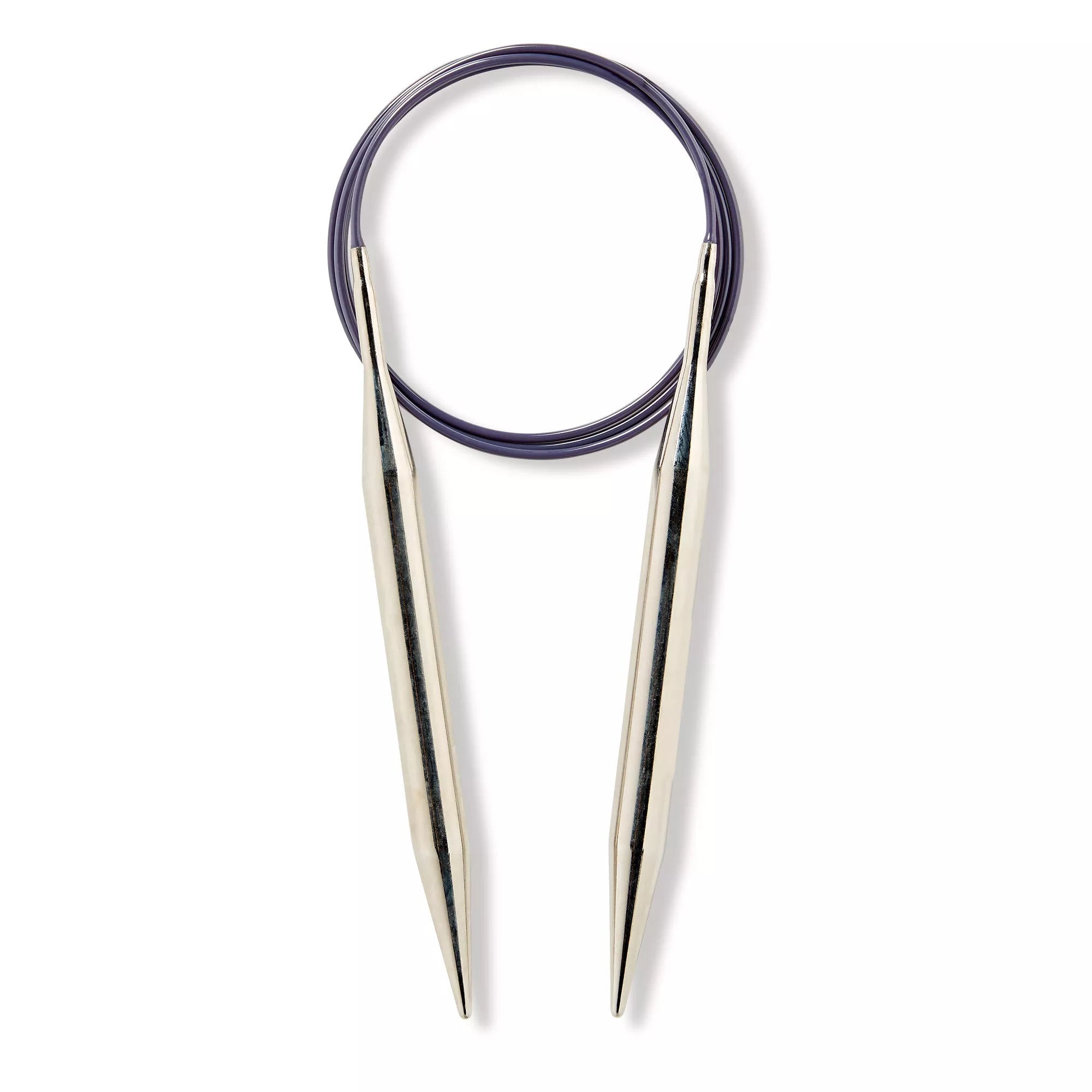 Circular knitting needles, silver