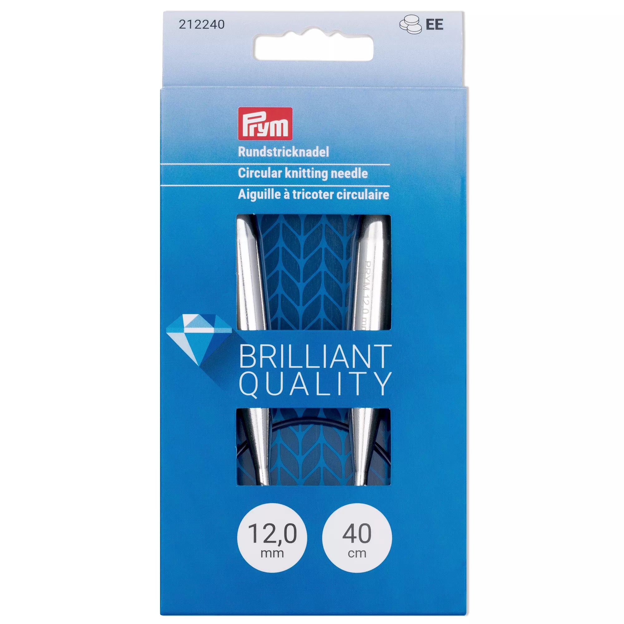 Circular knitting needles, silver