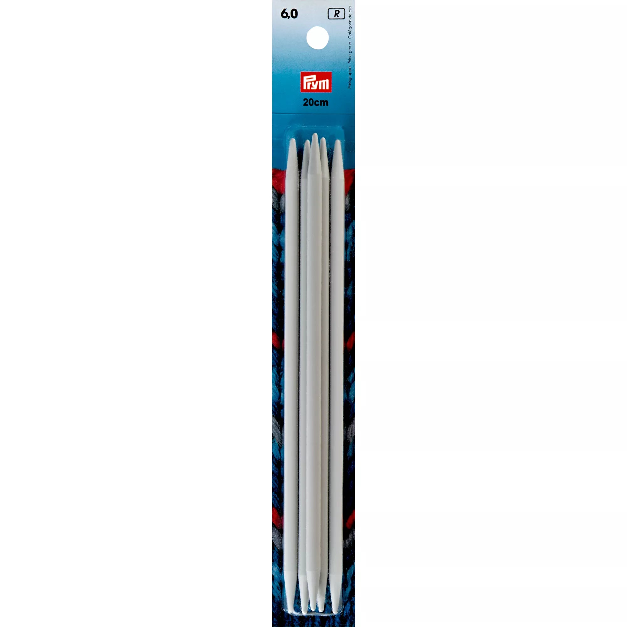 Double-pointed knitting needles, silver