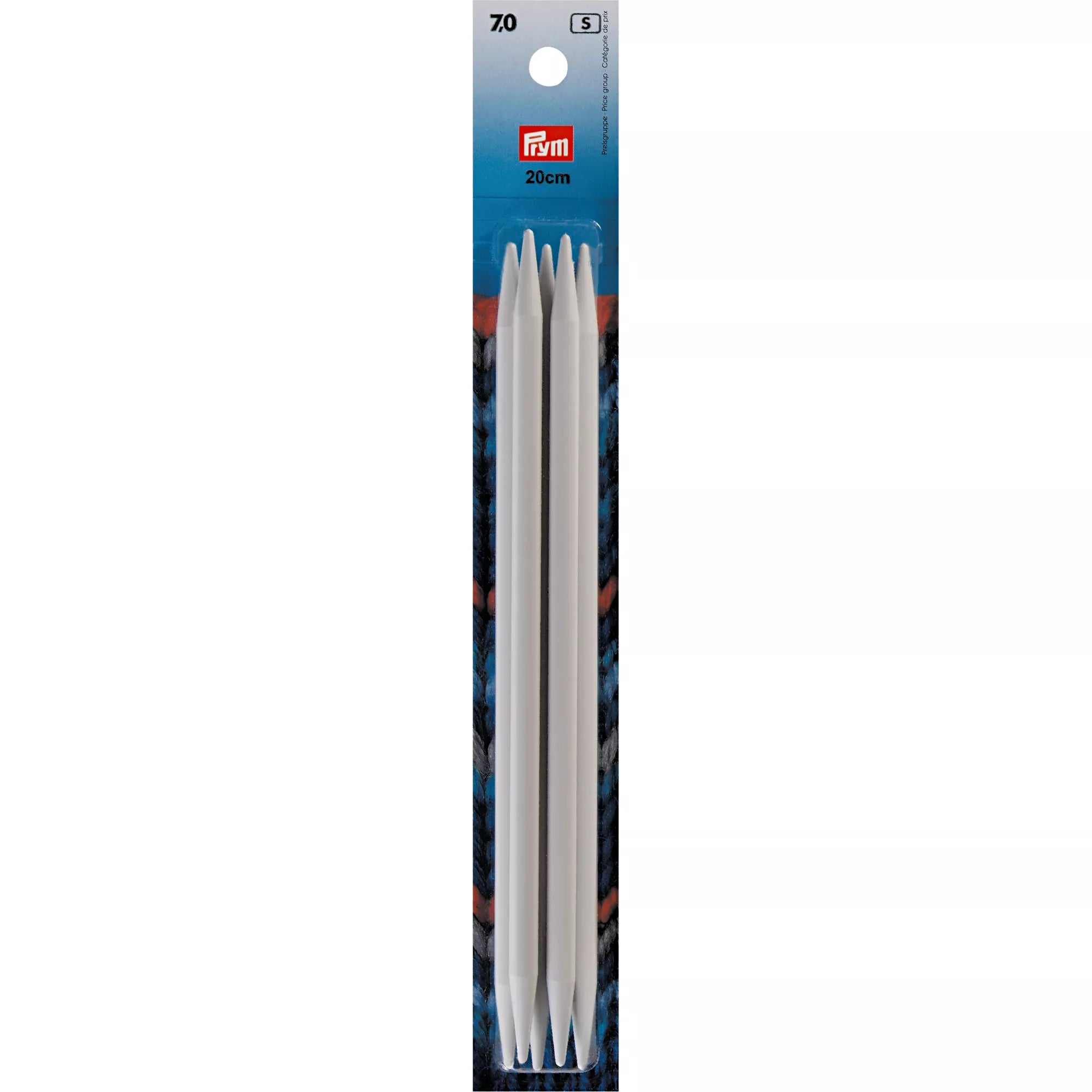 Double-pointed knitting needles, silver
