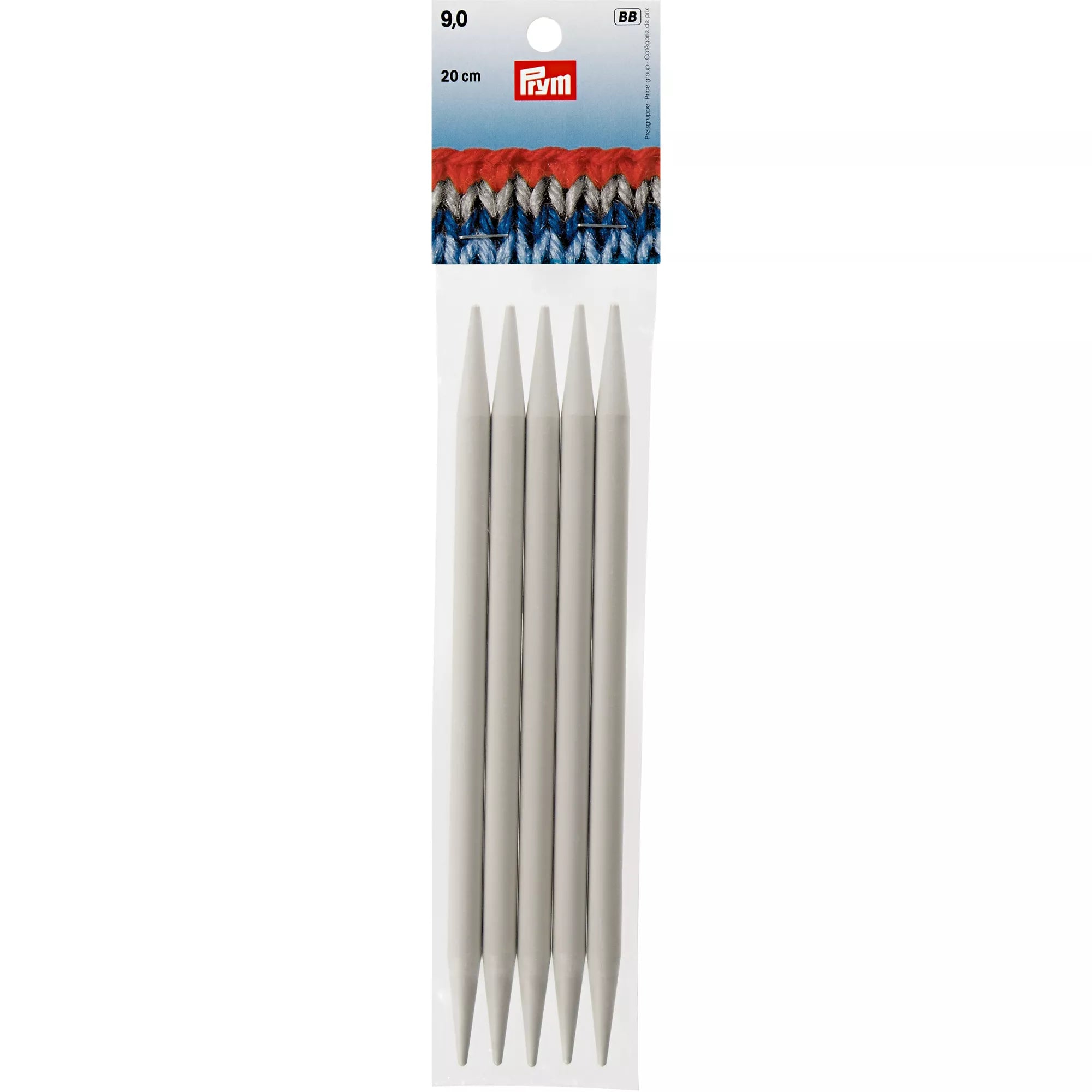 Double-pointed knitting needles, silver