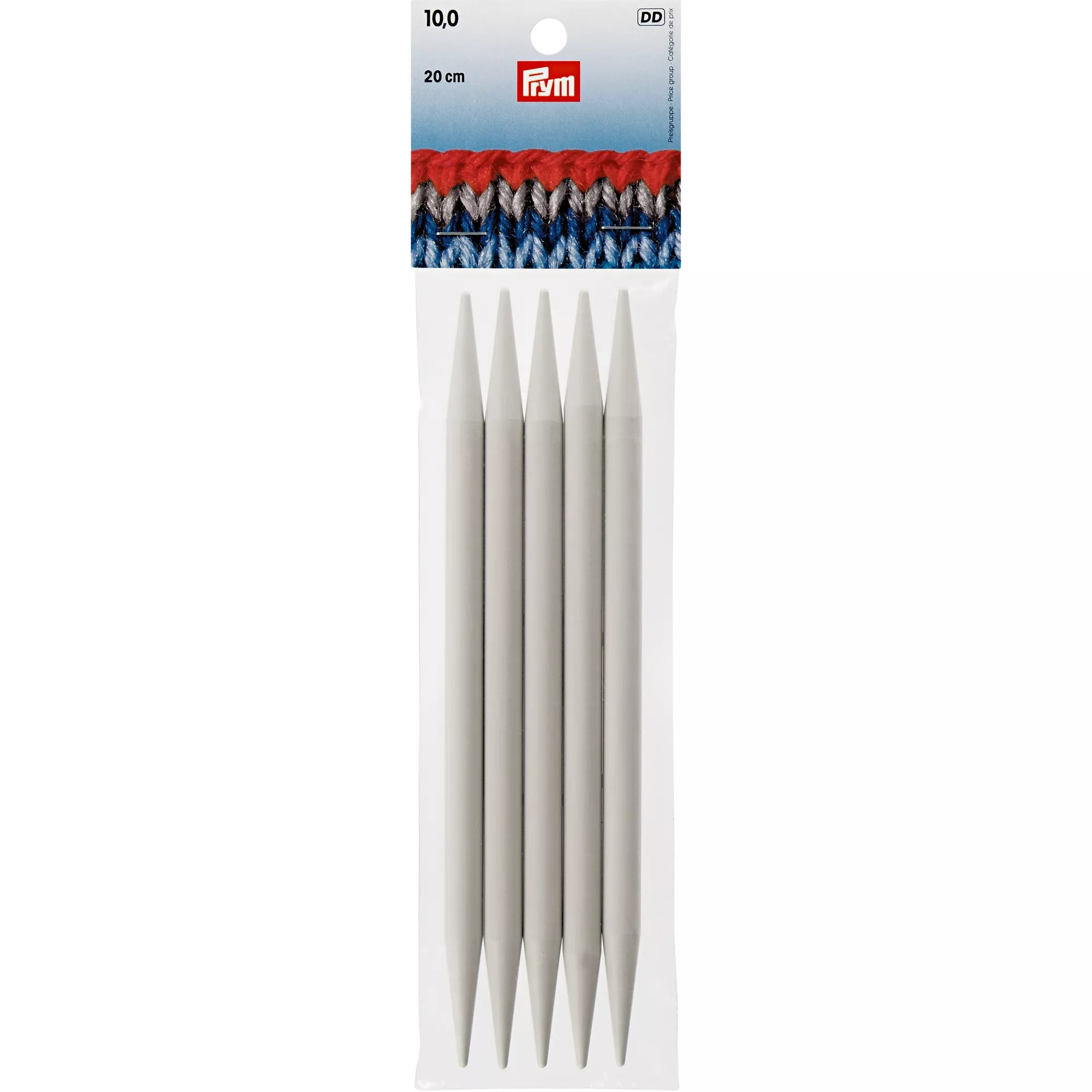 Double-pointed knitting needles, silver