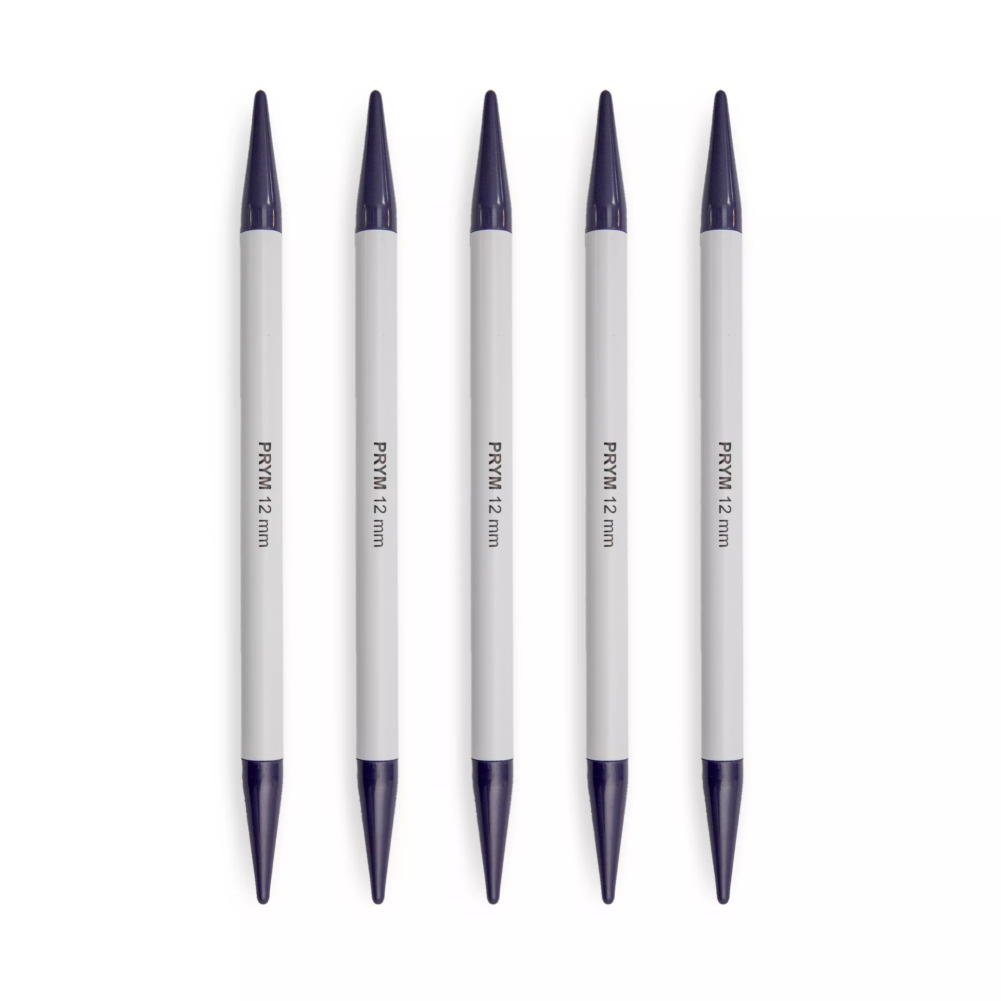 Double-pointed knitting needles, silver