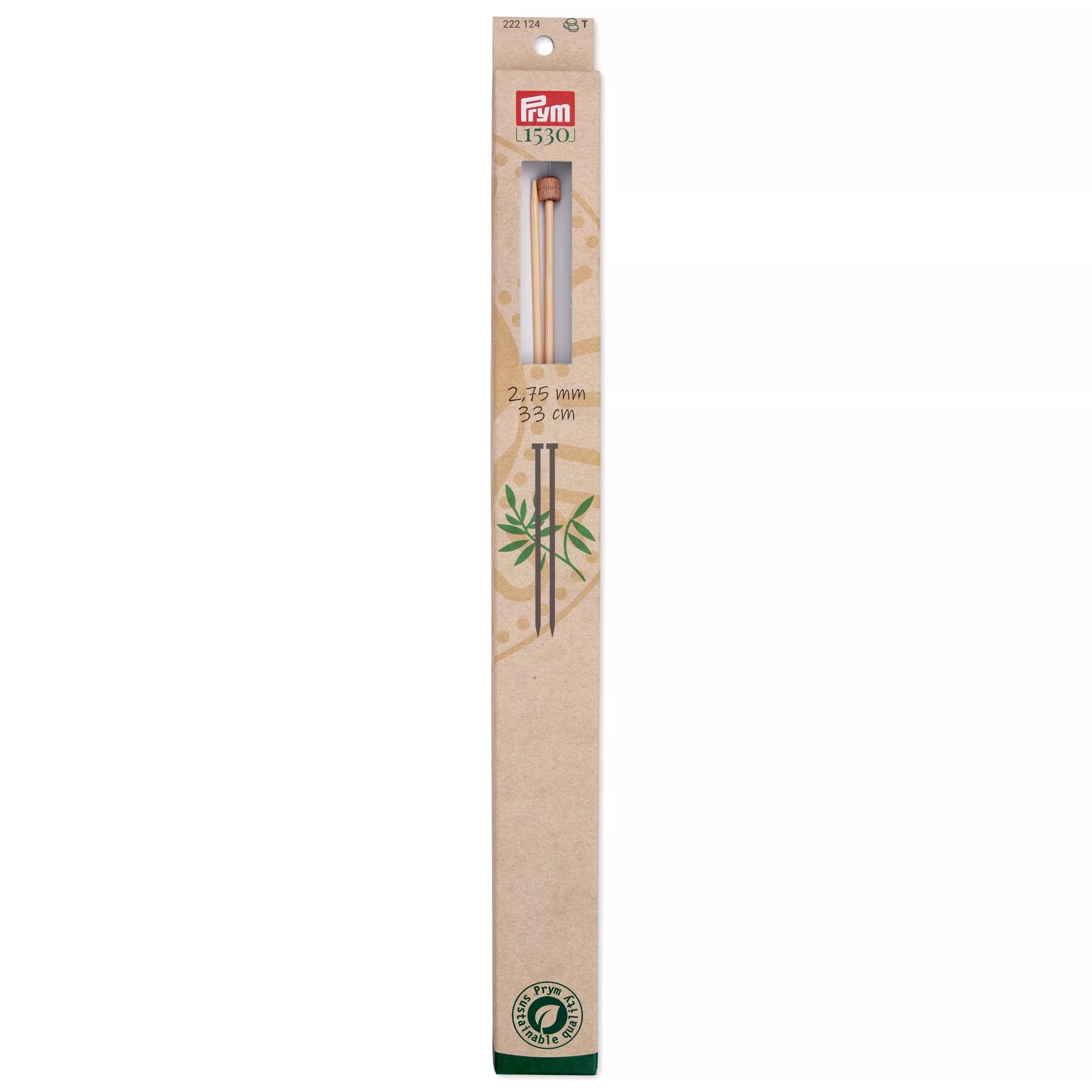 Single pointed needles, bamboo, Prym 1530