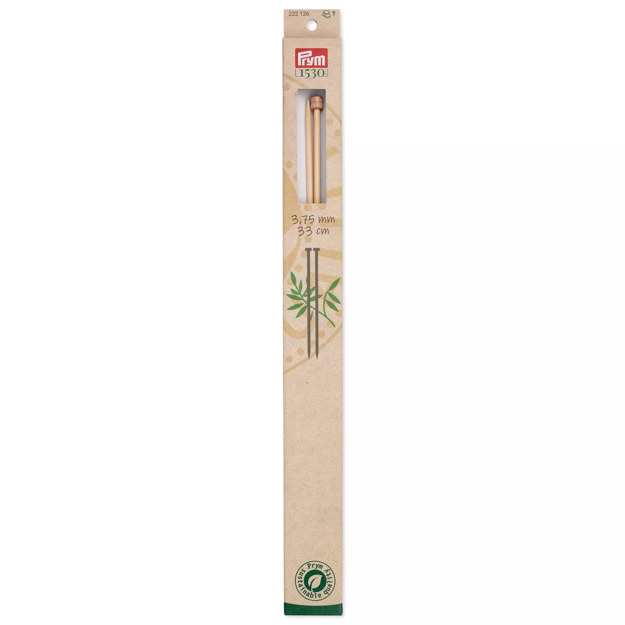 Single pointed needles, bamboo, Prym 1530