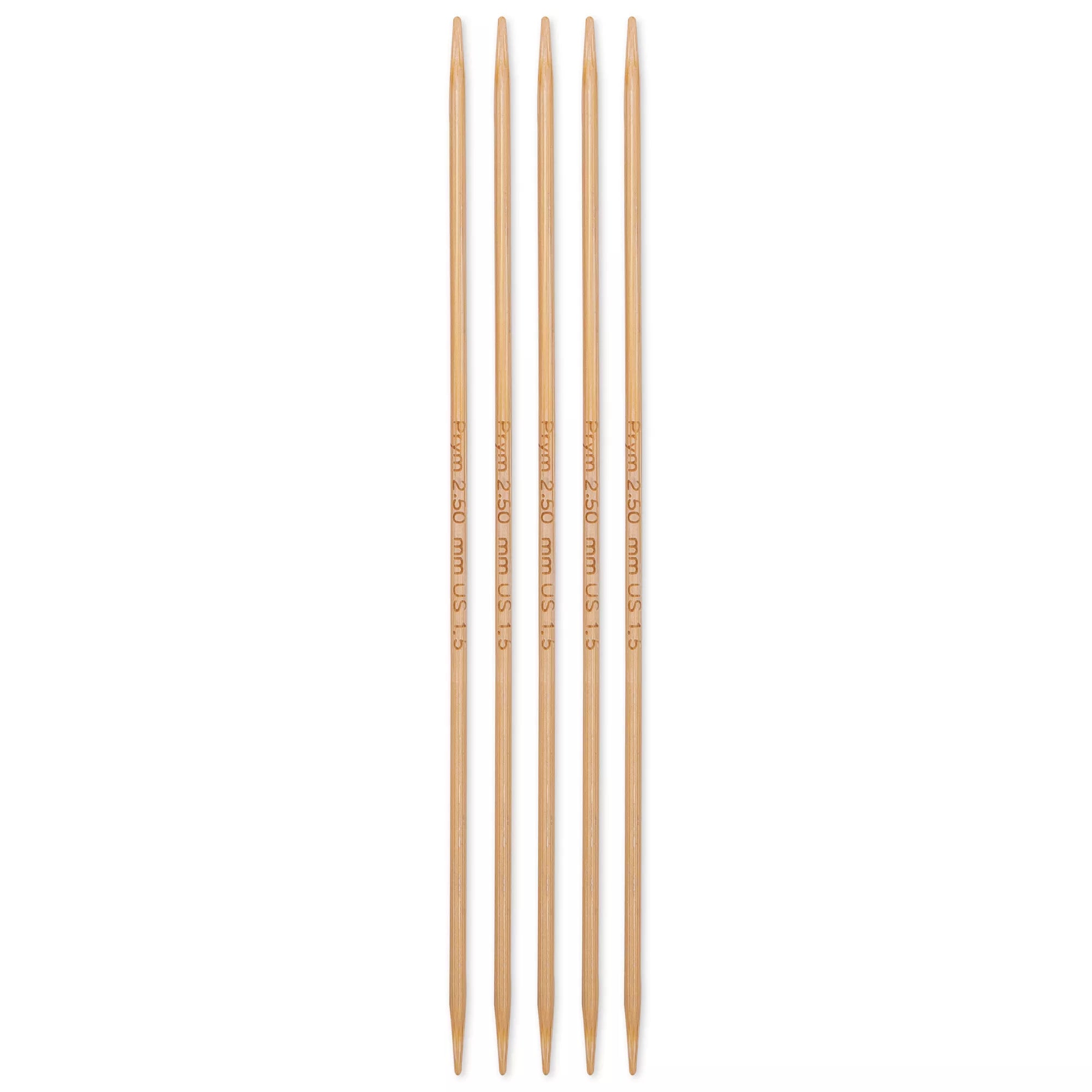 Double-pointed knitting needles, bamboo, Prym 1530