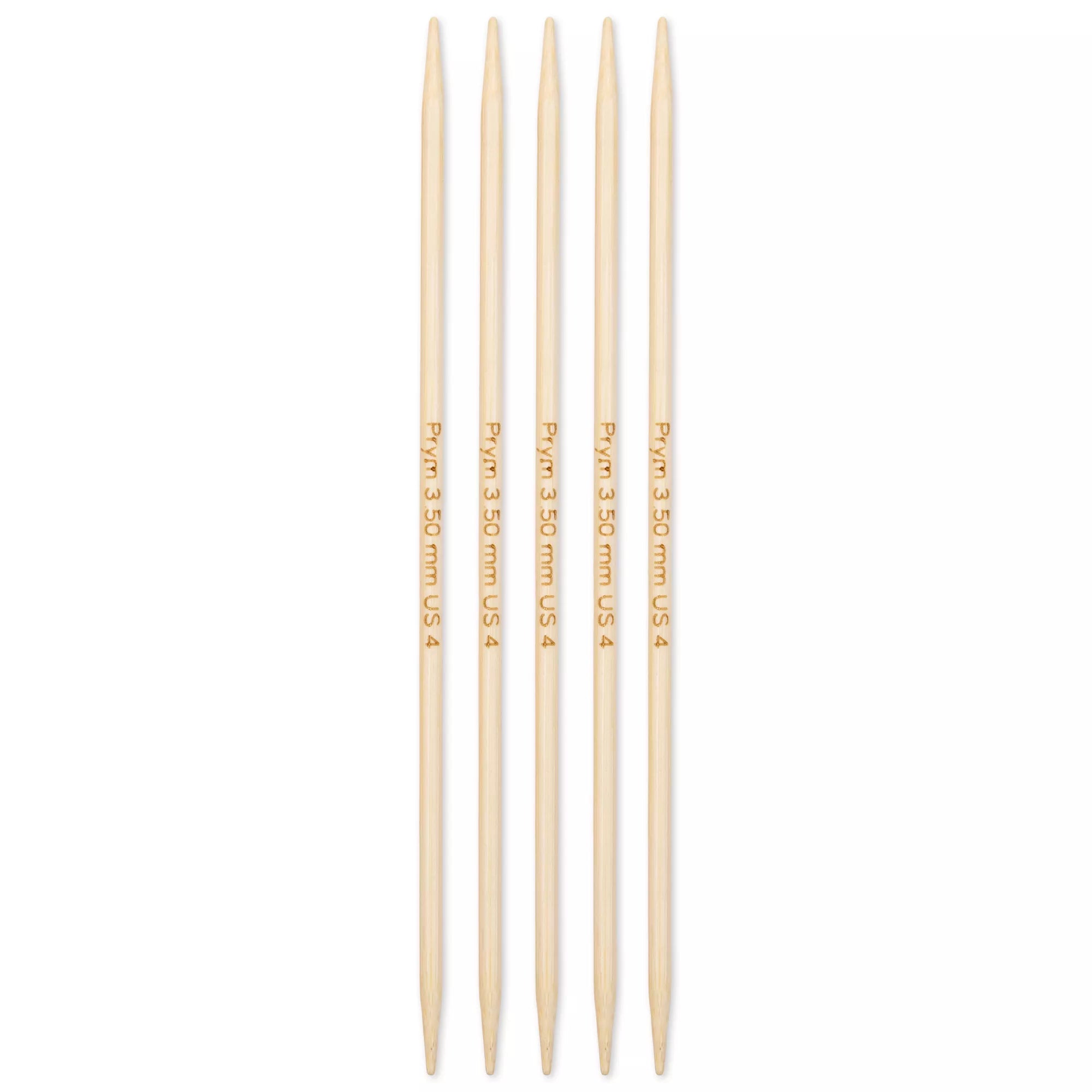 Double-pointed knitting needles, bamboo, Prym 1530
