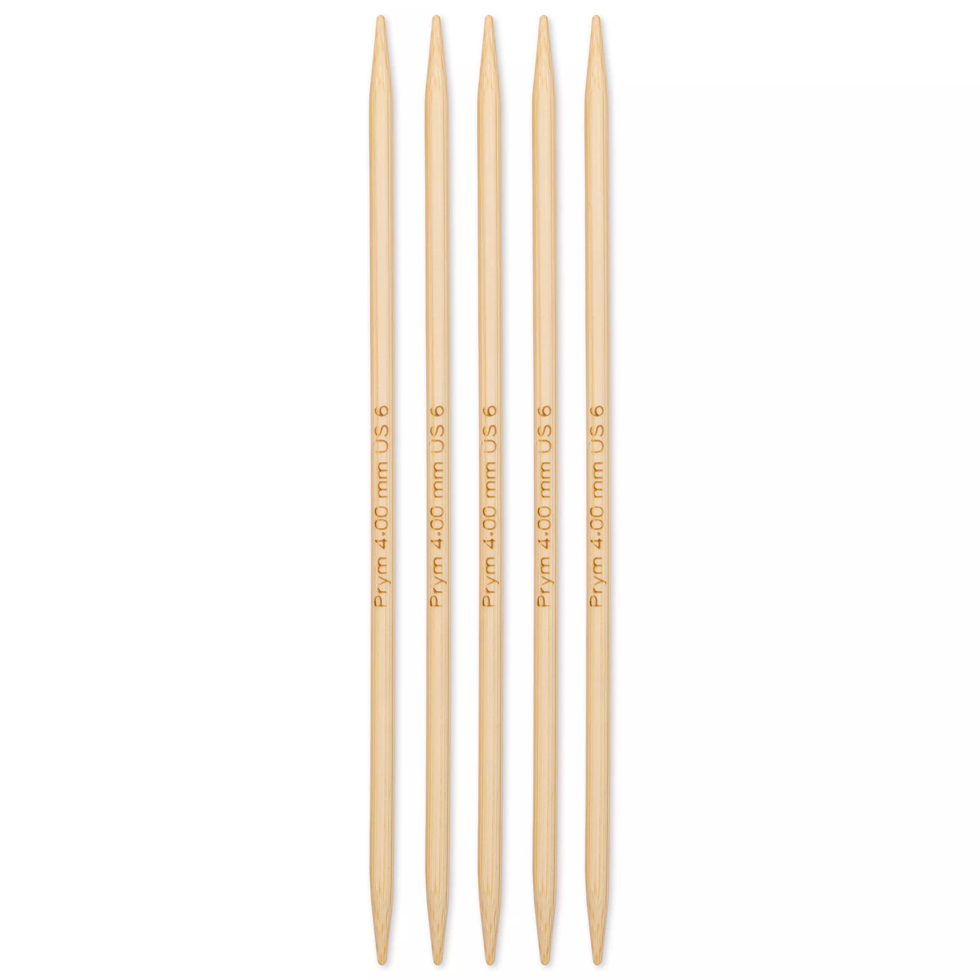 Double-pointed knitting needles, bamboo, Prym 1530