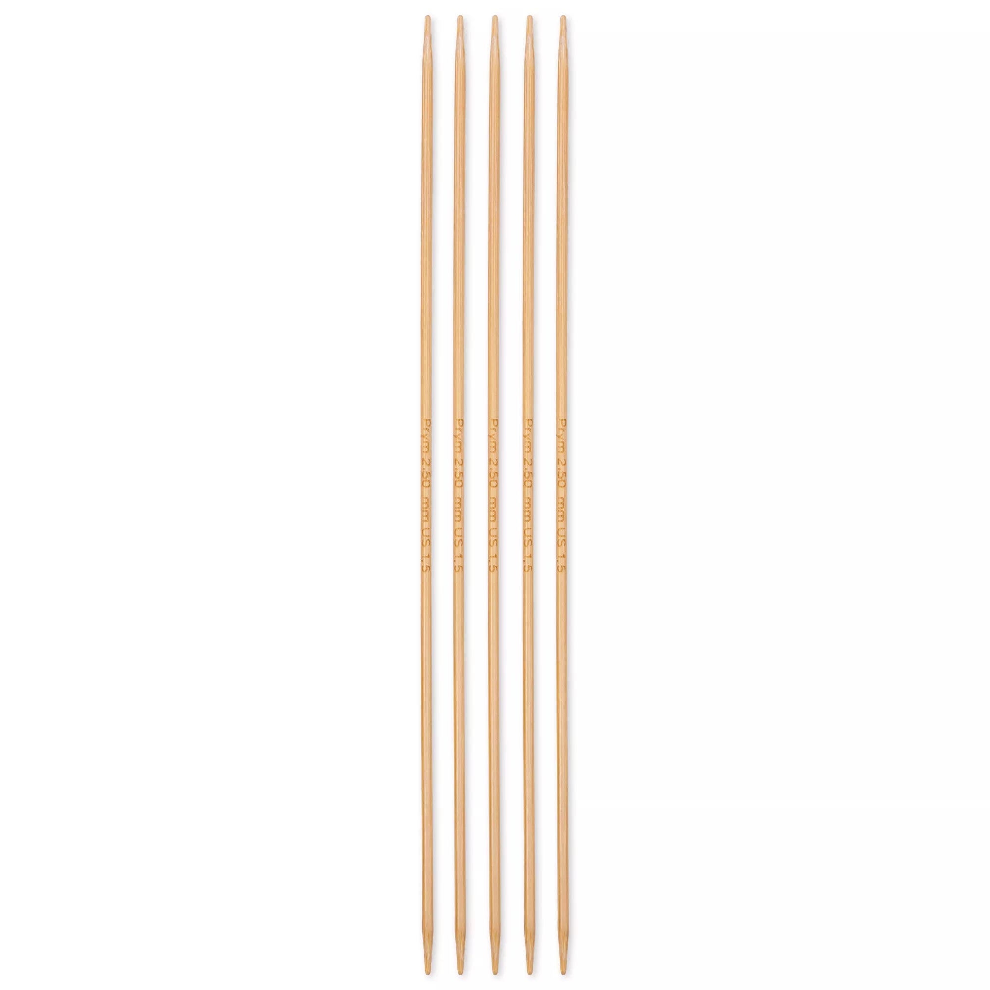 Double-pointed knitting needles, bamboo, Prym 1530