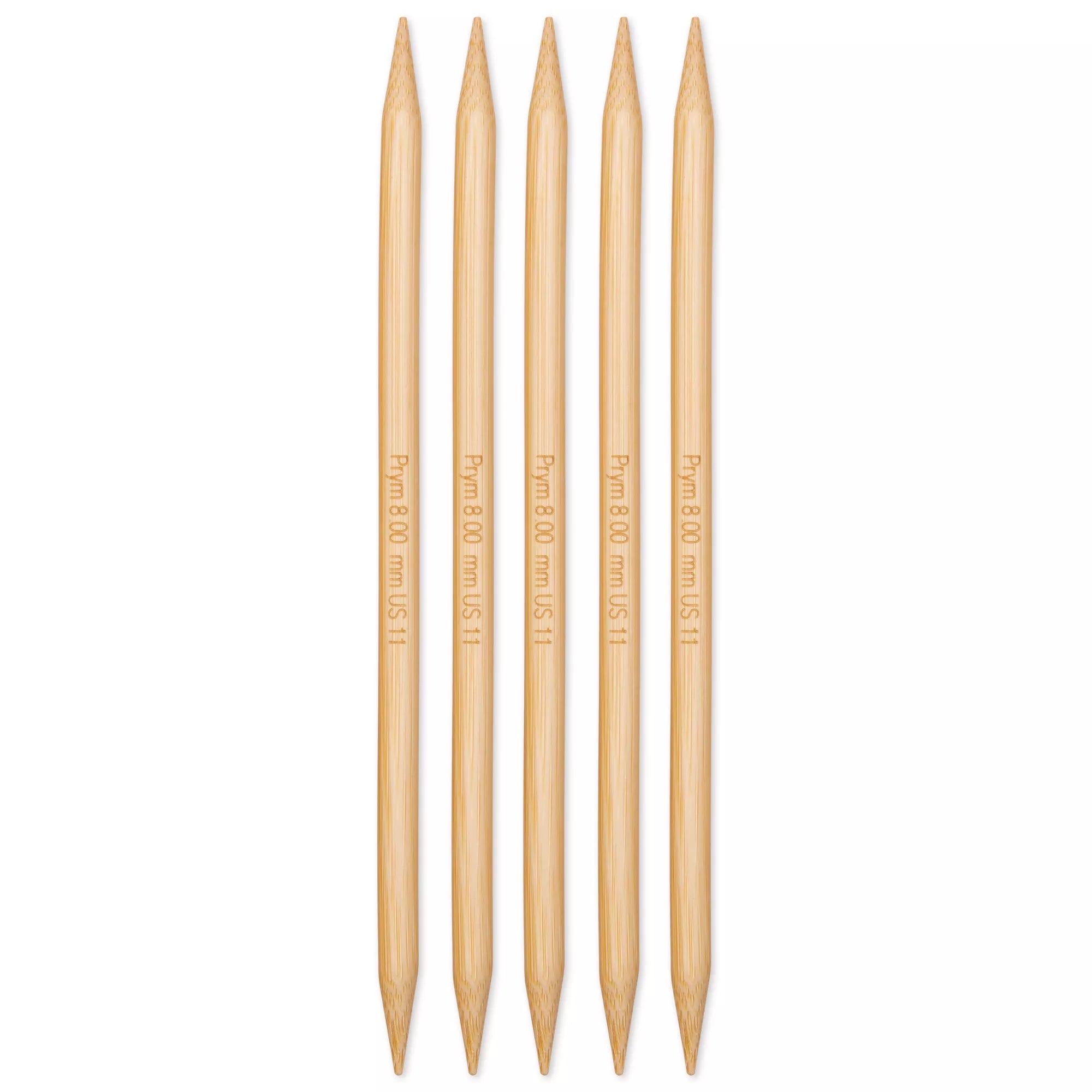 Double-pointed knitting needles, bamboo, Prym 1530